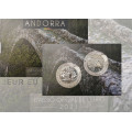 ANDORRA 1,25 EURO 2021 - Patrimonio Culturale di Andorra - Narcissus Poeticus - Ponte Margineda