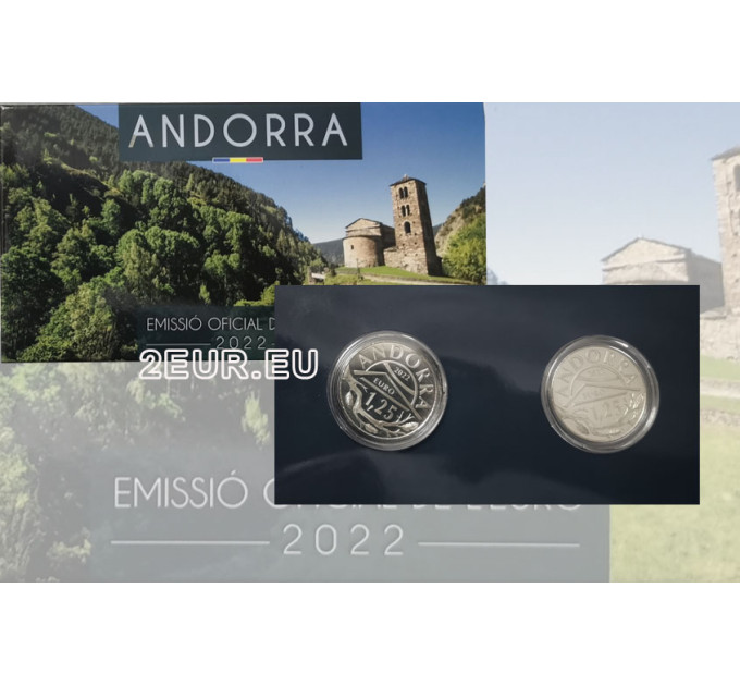 ANDORRA 1,25 EURO 2022 - Patrimonio culturale di Andorra - Scoiattolo e Saint Jean de Caselles