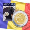 Andorra 2 euro BU coincard 2016 - 150 ° anniversario della nuova riforma 1866