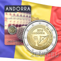 Andorra 2 euro BU coincard 2016 - 25 ° anniversario della radio e della televisione di Andorra