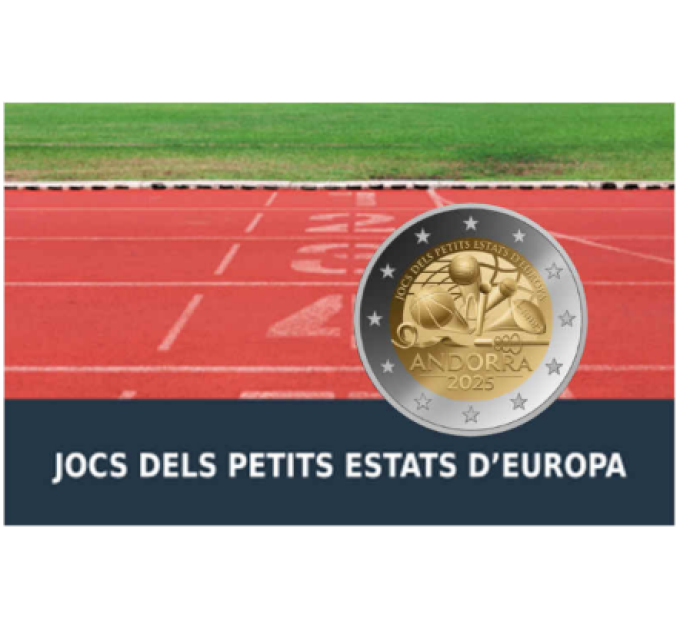Andorra 2 euro prova 2025 - Giochi dei Piccoli Stati d'Europa