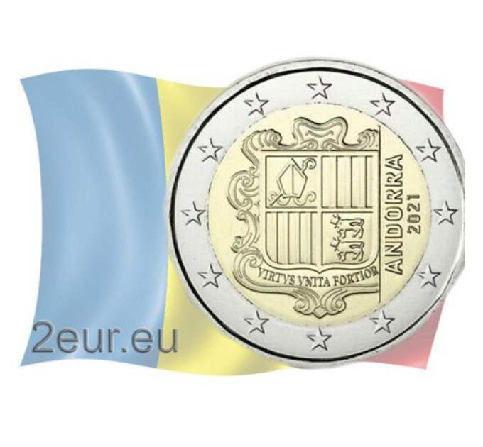 Andorra 2€ UNC 2021 - Stemma Araldico