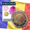 Andorra 2 euro BU coincard 2020 - 50 anni dall'introduzione del suffragio femminile in Andorra