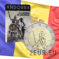 Andorra 2 euro FDC coincard 2022 - La leggenda di Carlo Magno