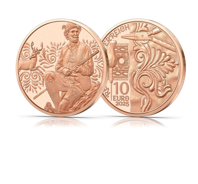 Austria 10 euro 2025 - Aufdirndln – Pelle