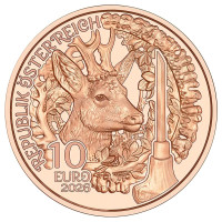 Austria 10 euro 2026 - Aufdirndln – Anpirschen - Horn