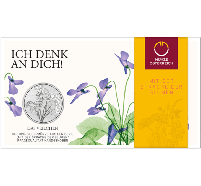  Austria 10 euro  Moneta d'argento 2024 - Viola