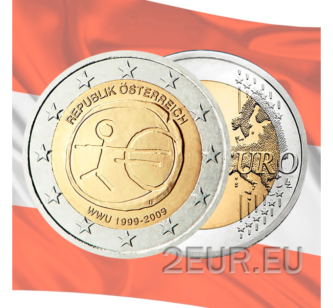 Austria 2 euro UNC 2009 - 10 anni Euro