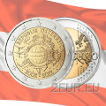 Austria 2 euro UNC 2012 - 10 anni di Euro Cash