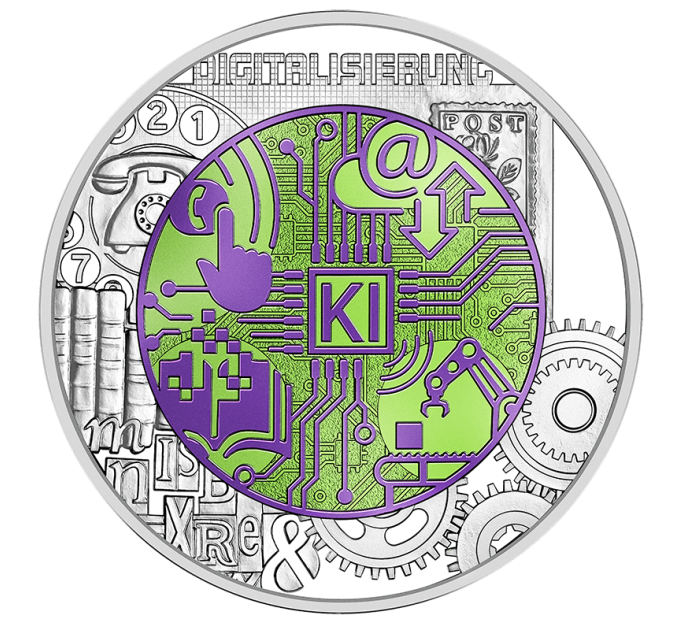 Austria 25 euro Moneta d'argento al niobio 2025 - Digitalizzazione