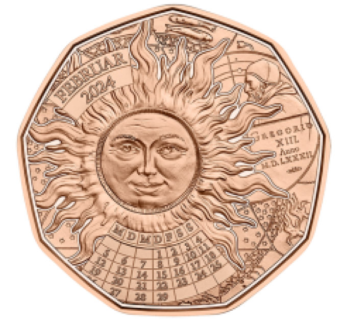 Austria 5 euro 2024 - 365 + 1 Giorno di Felicità
