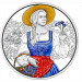  Austria 10 euro  Moneta d'argento Proof 2025 - Aufdirndln – Lino