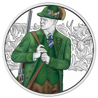  Austria 10 euro  Moneta d'argento Proof 2026 - Aufdirndln – Anpirschen - Horn