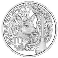  Austria 10 euro  Moneta d'argento Proof 2026 - Aufdirndln – Anpirschen - Horn