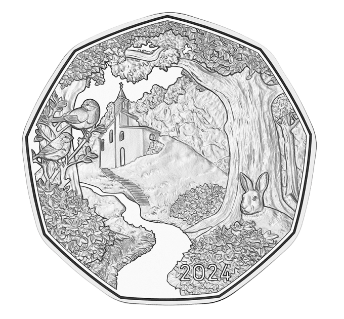 Austria 5 euro Moneta d'argento 2024 - Sulla strada