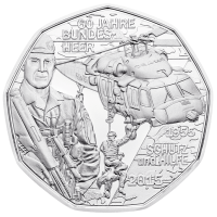 Austria 5 euro Moneta d'argento 2015 - Forze armate dell'Austria
