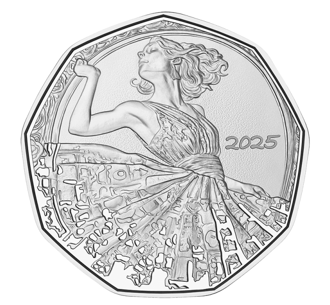 Austria 5 euro Moneta d'argento 2025 - Balla da solo