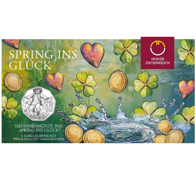 Austria 5 euro Moneta d'argento 2026 - Salta di gioia