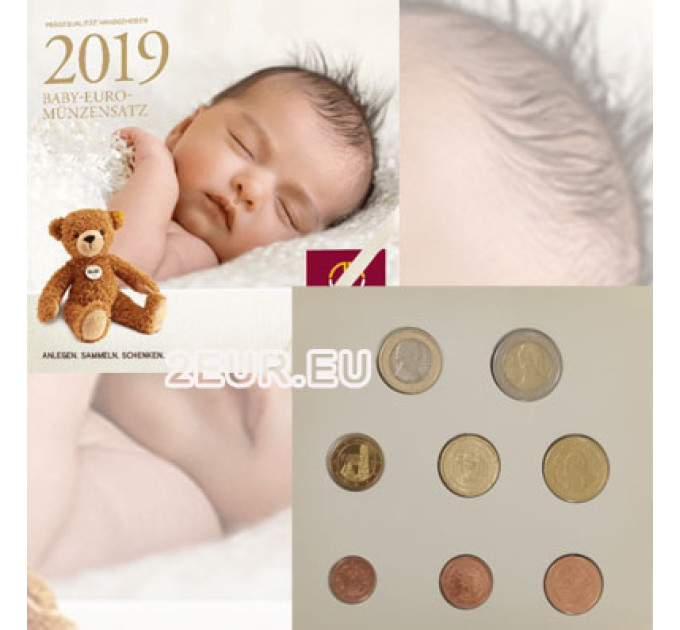 Austria Set di monete in euro FDC 2019 - SET DI MONETE PER BAMBINI