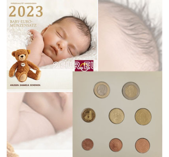Austria Set di monete in euro FDC 2023 - SET DI MONETE PER BAMBINI
