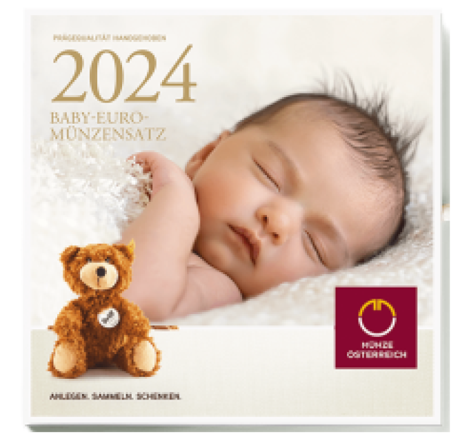 Austria Set di monete in euro FDC 2024 - SET DI MONETE PER BAMBINI