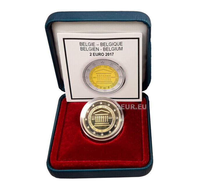 Belgio 2 euro proof 2017 - 200 anni di Università di Gand 