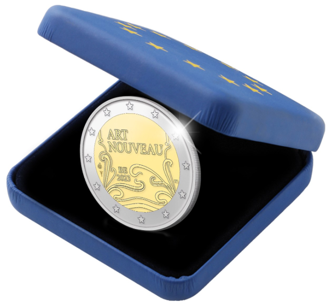 Belgio 2 euro proof 2023 - Art Nouveau a Bruxelles