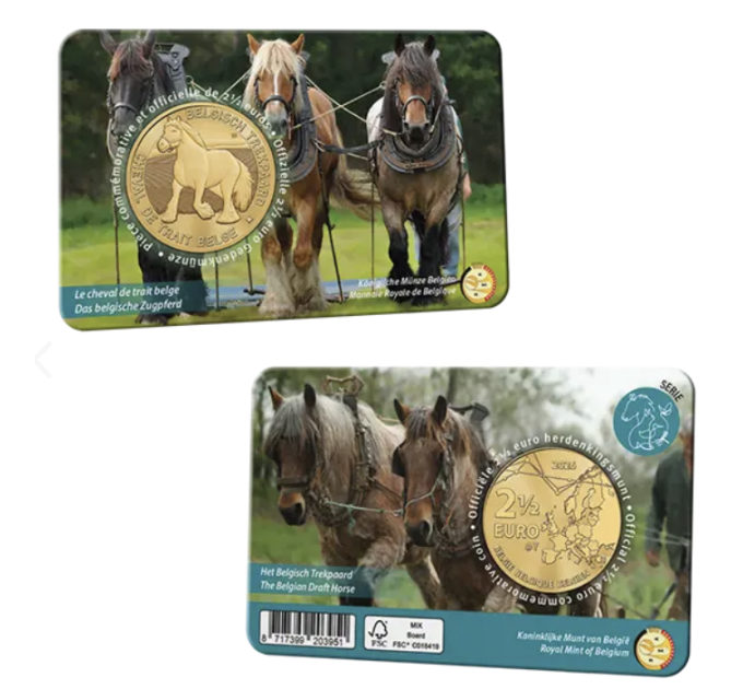 Belgio 2,5 euro BU 2026 - il cavallo da tiro belga - NL+FR