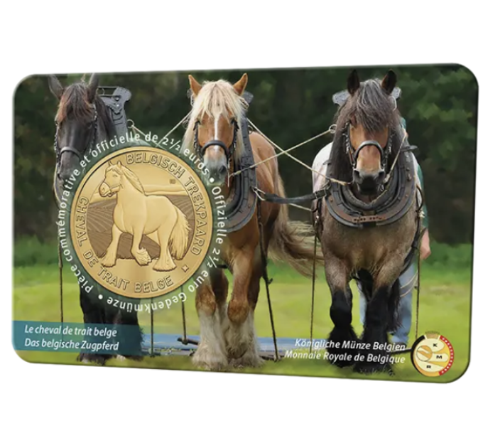 Belgio 2,5 euro BU 2026 - il cavallo da tiro belga