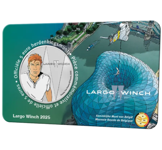 Belgio 5 euro BU 2025 - Largo Winch - Colore