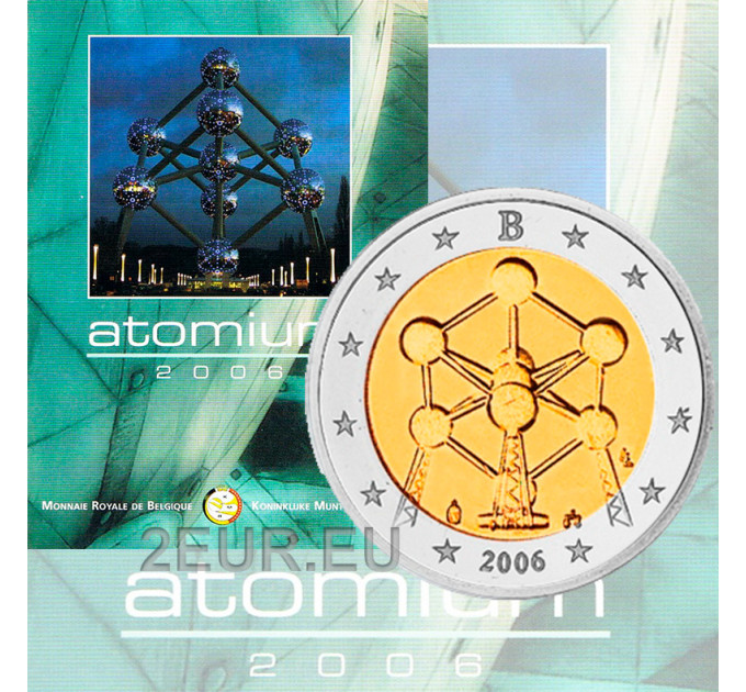 Belgio 2 euro BU 2006 - Atomium a Bruxelles