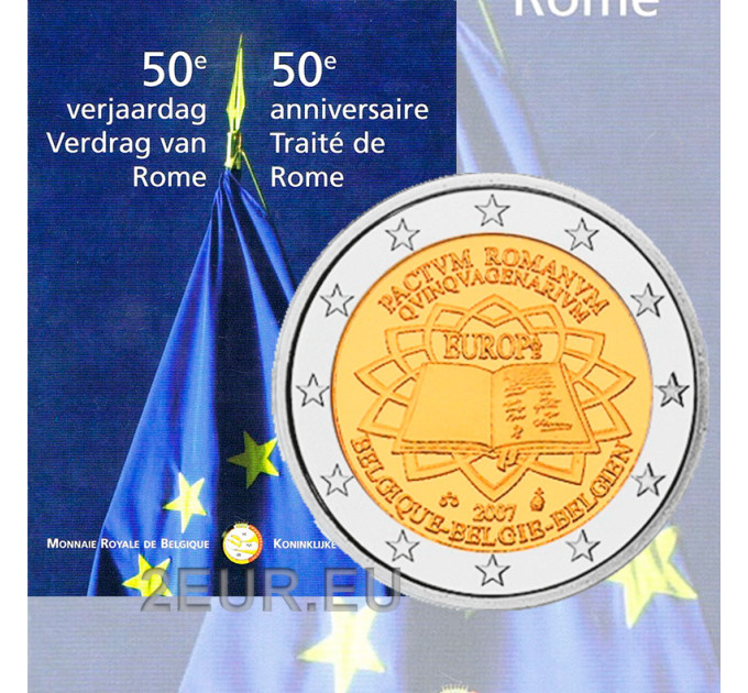 Belgio 2 euro BU 2007 - Trattato di Roma 
