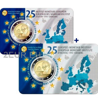 Belgio 2 euro BU 2019 - 25° anniversario dell'Istituto monetario europeo - NL+FR 