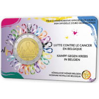 Belgio 2 euro BU 2024 - Controllo del cancro - FR