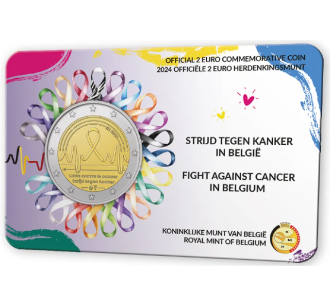 Belgio 2 euro BU 2024 - Controllo del cancro - NL
