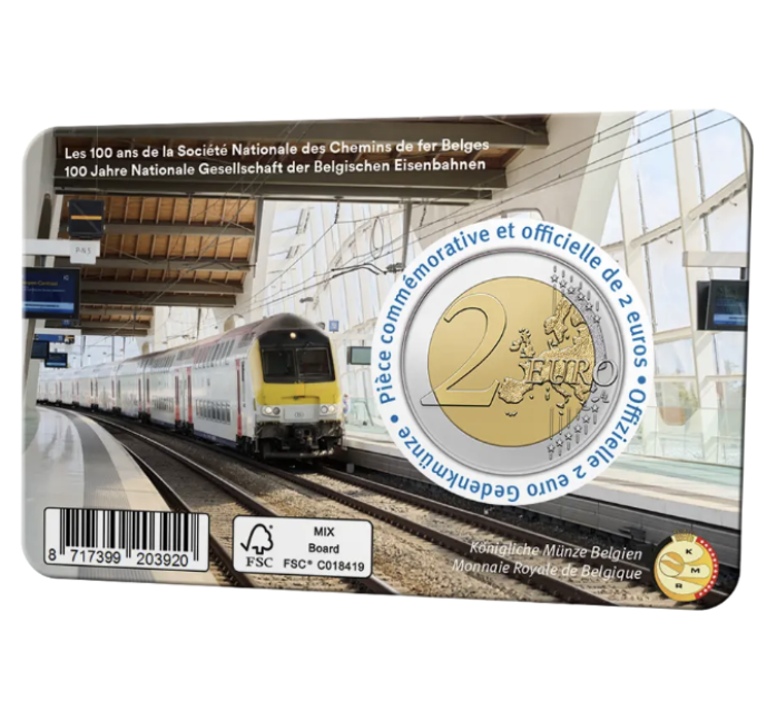 Belgio 2 euro BU 2026 - 100 anni di NMBS - NL
