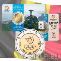 Belgio 2 euro BU 2016 - Olimpiadi estive Rio de Janeiro - FR
