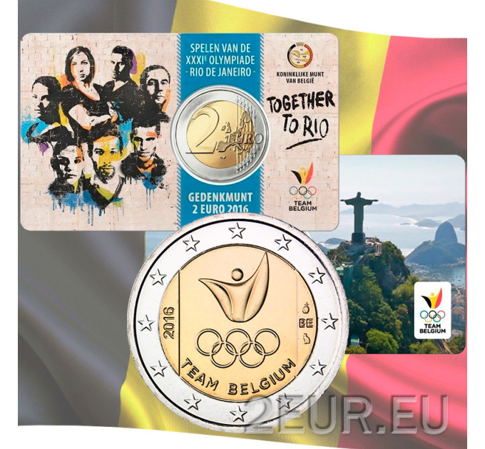 Belgio 2 euro BU 2016 - Olimpiadi estive Rio de Janeiro - NL