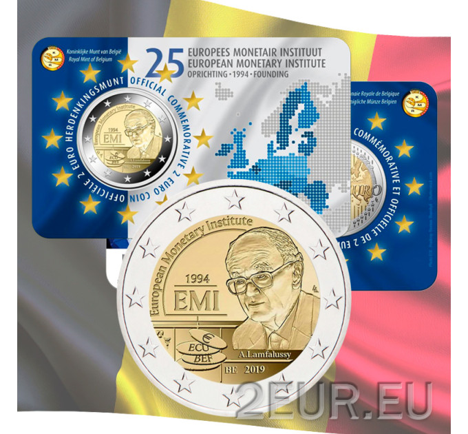 Belgio 2 euro BU 2019 - 25° anniversario dell'Istituto monetario europeo - NL 