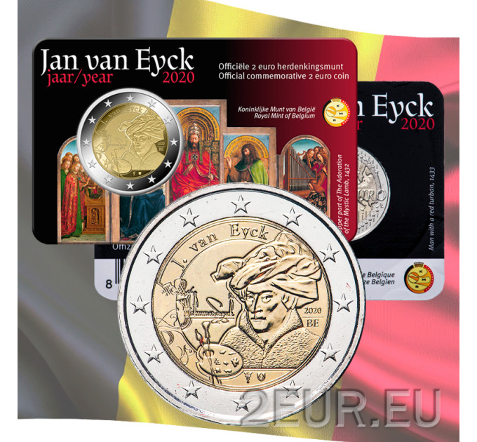 Belgio 2 euro BU 2020 - Jan van Eyck - NL