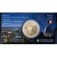 Belgio 2 euro BU 2026 - L’Istituto Geografico Nazionale (NGI) Belgio 2 euro BU 2026 - L’Istituto Geografico Nazionale (NGI)
