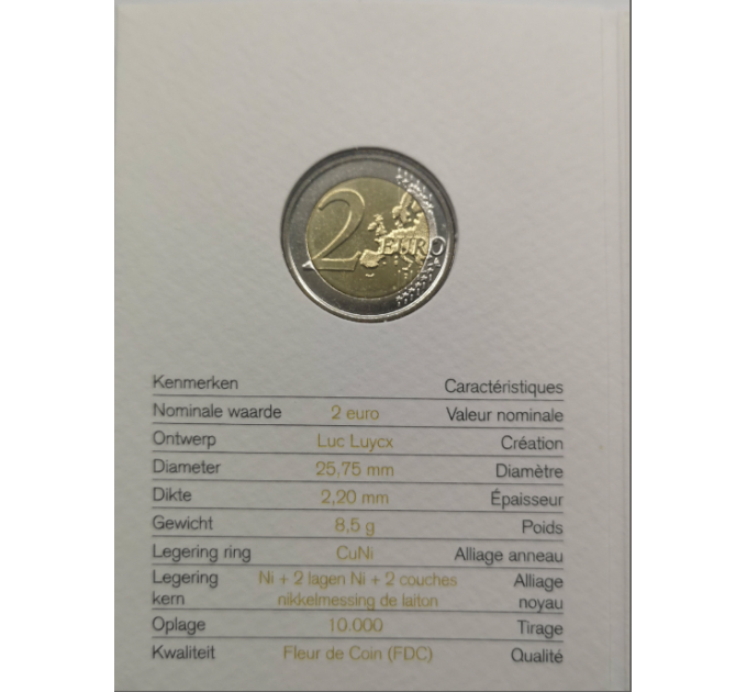 Belgio 2 euro BU 2016 - Focus sui bambini