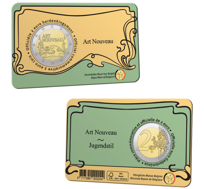 Belgio 2 euro BU 2023 - Art Nouveau a Bruxelles - NL