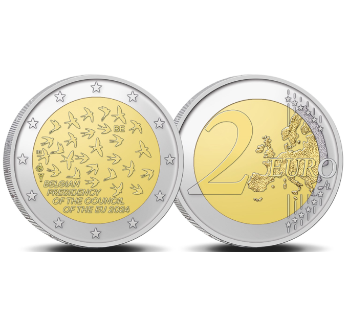 Belgio 2 euro UNC 2024 - Presidenza dell'UE 
