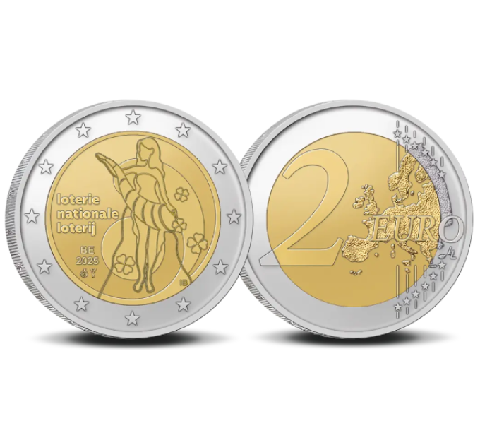 Belgio 2 euro UNC 2025 - Lotteria nazionale Belgio