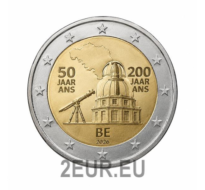 Belgio 2 euro UNC 2026 - L’Istituto Geografico Nazionale (NGI)