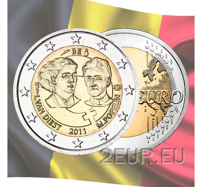 Belgio 2 euro UNC 2011 - 100 anni della Giornata internazionale della donna 