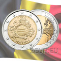 Belgio 2 euro UNC 2012 - 10 anni di contanti in euro 