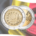 Belgio 2 euro UNC 2015 - 30 ° anniversario della bandiera dell'UE 