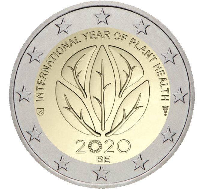 Belgio 2 euro UNC 2020 - Anno internazionale della salute delle piante 